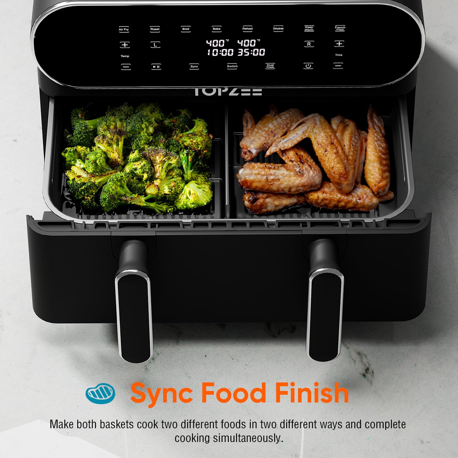 エアフライヤー໒꒱·̩͙⋆.* Amazon.co.jp: Xyanzi エアフライヤー、1000W、ファストエアー